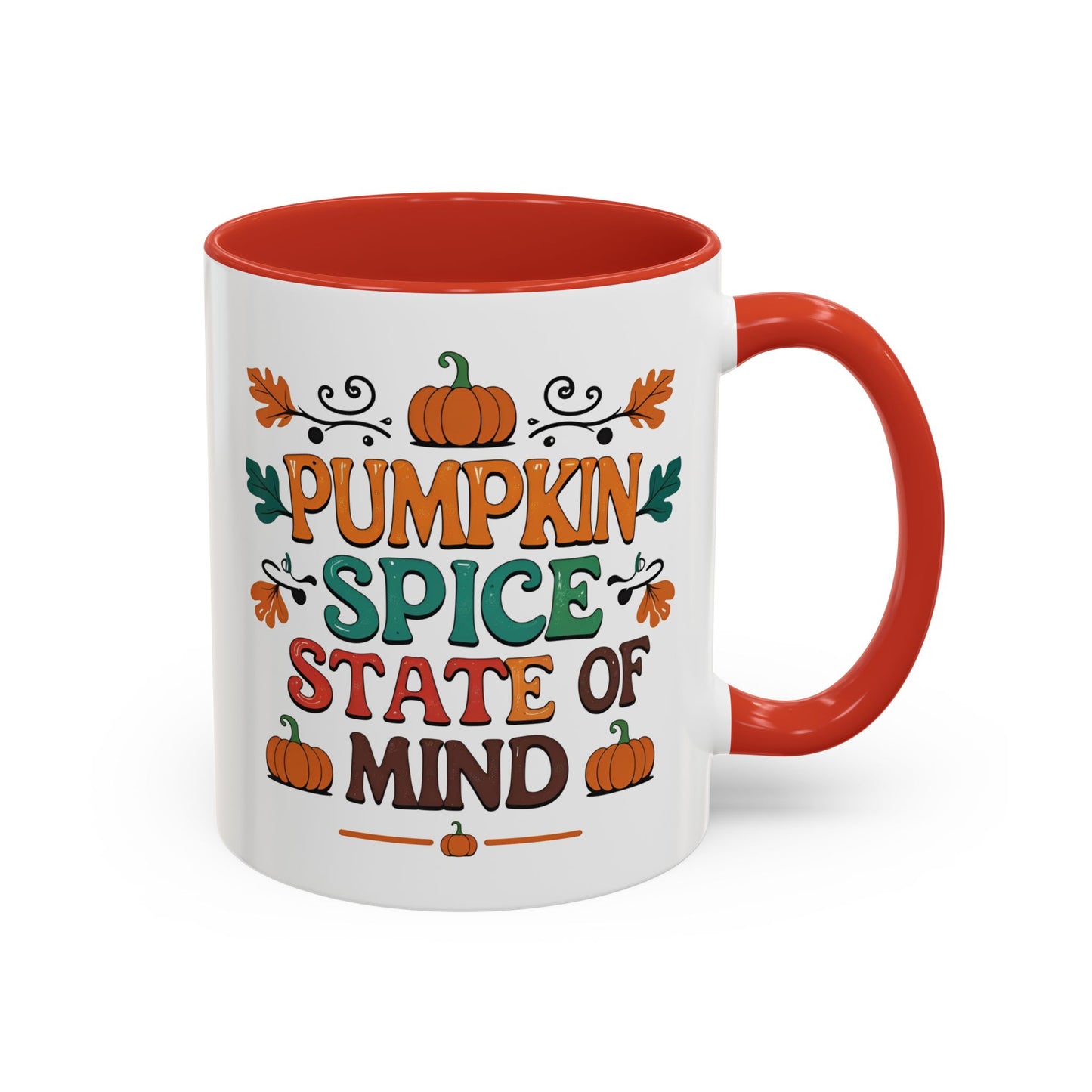 Pumpkin Spice State of Mind Coffee Mug | Cozy Fall Accent Cup for Coffee Lovers