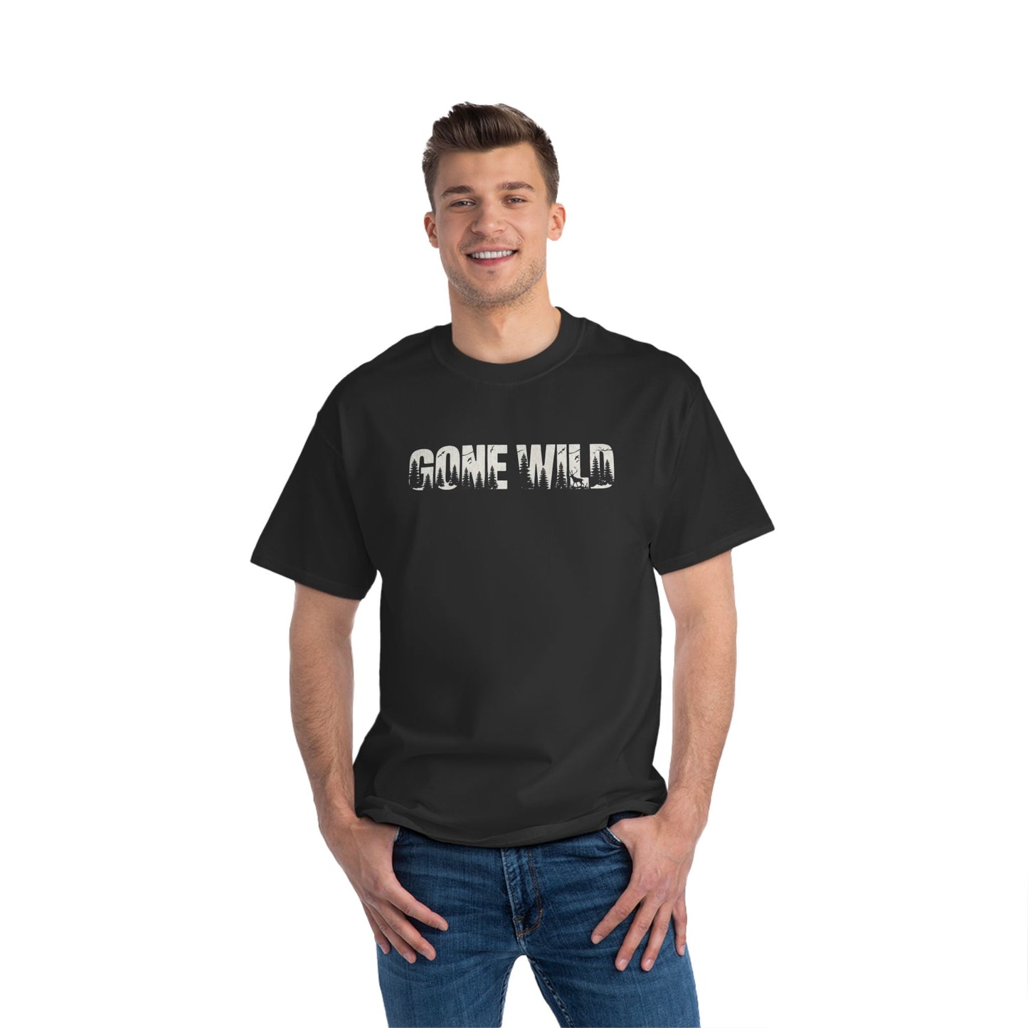 Gone Wild - Short-Sleeve Adult T-Shirt - Fun Graphic Tee for Outdoor Adventures & Nature lovers