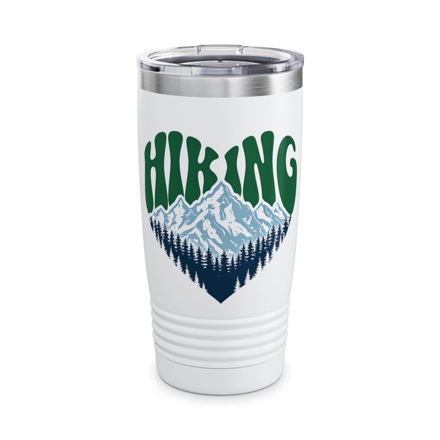 Hiking Tumbler, Adventure Mug, 20oz Outdoor Drinkware, Travel Cup for Campers, Gift for Nature Lovers, Mountains Design