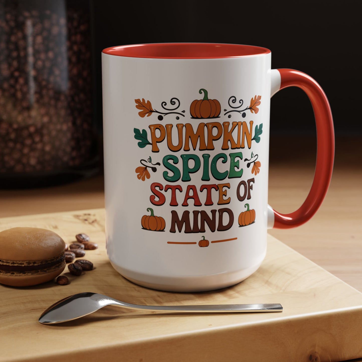 Pumpkin Spice State of Mind Coffee Mug | Cozy Fall Accent Cup for Coffee Lovers