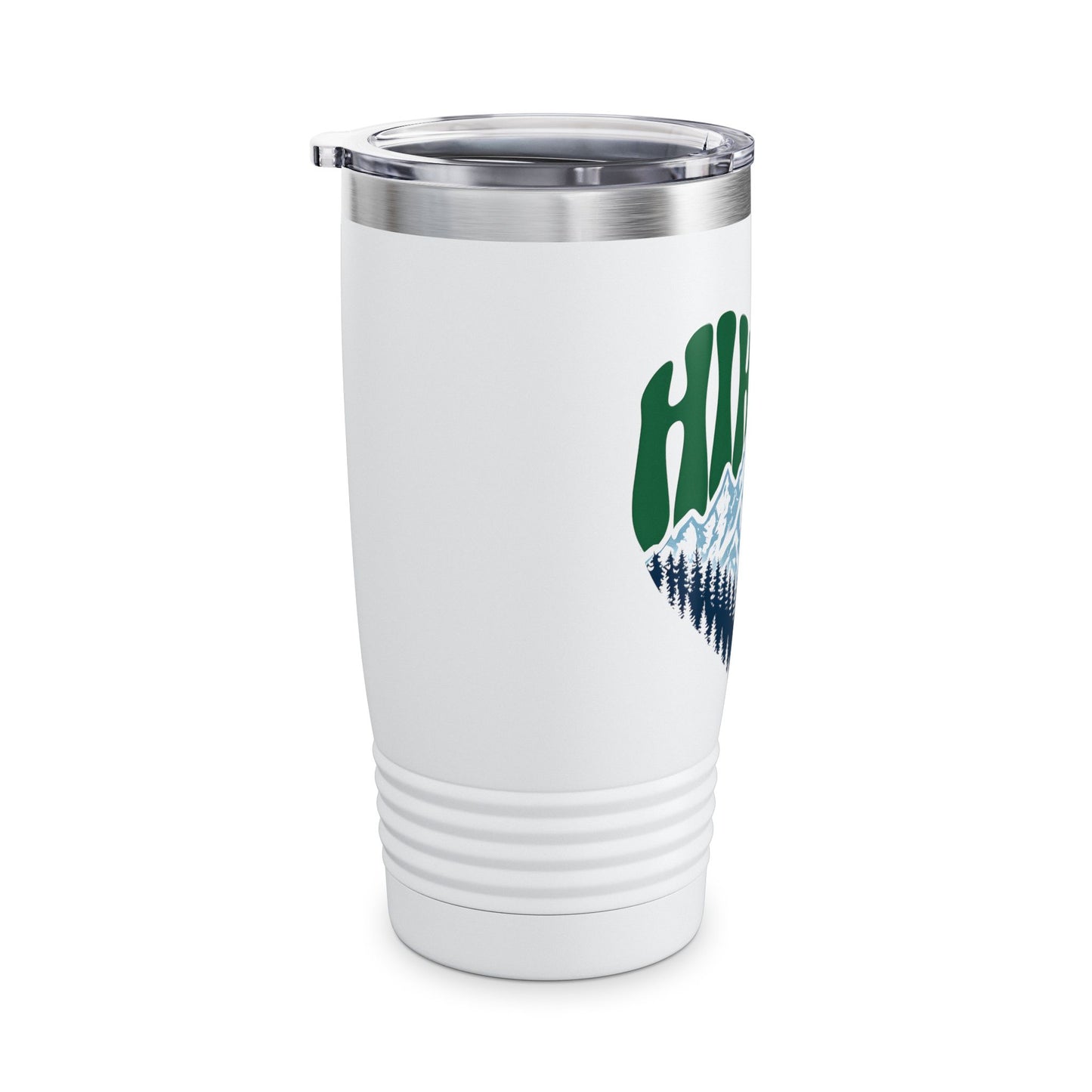 Hiking Tumbler, Adventure Mug, 20oz Outdoor Drinkware, Travel Cup for Campers, Gift for Nature Lovers, Mountains Design