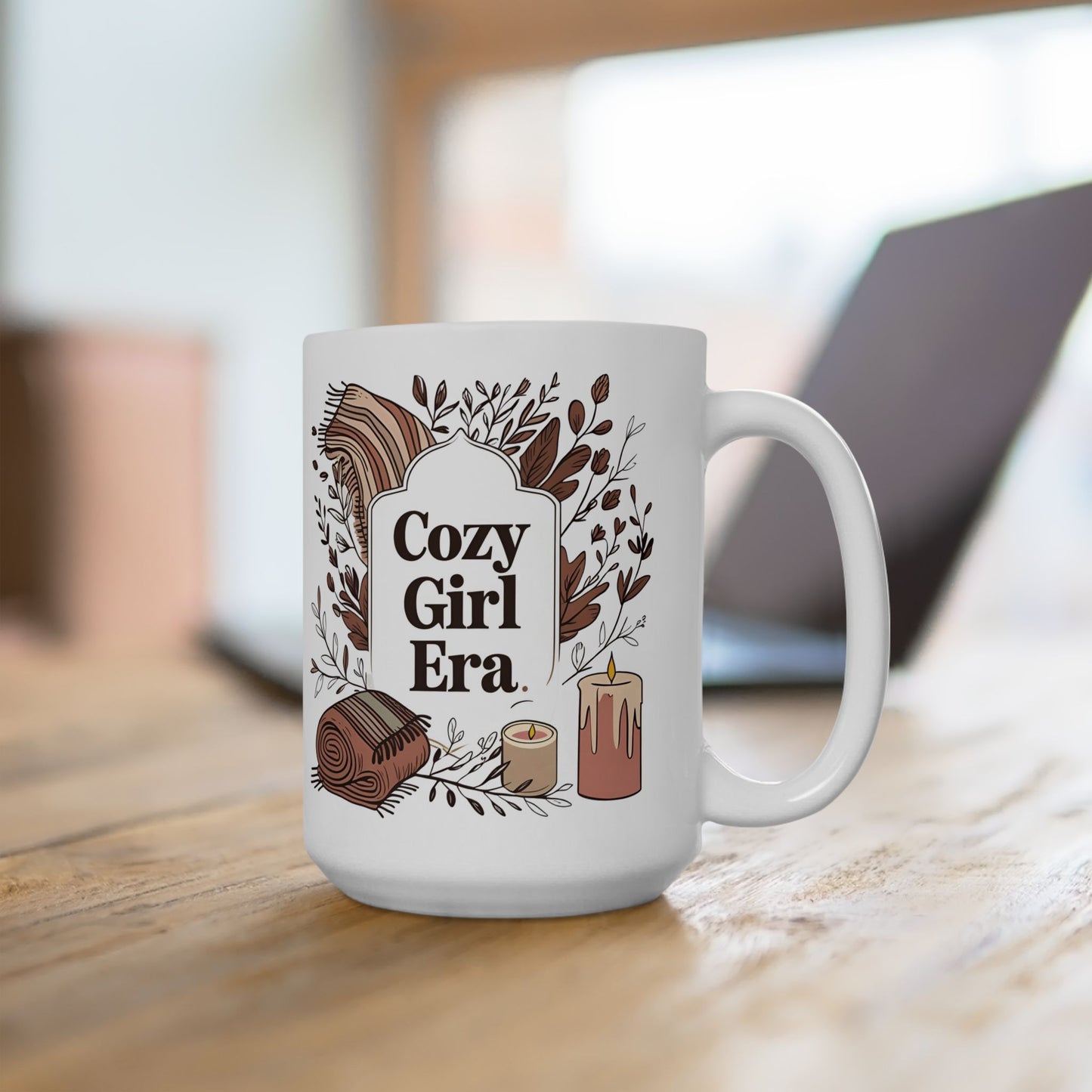 Cozy Girl Era Ceramic Mug, Hot Beverage Cup, Gift for Tea Lovers, Home Decor, Fall Aesthetic, Holiday Present, Gift for Her, Coffee lovers