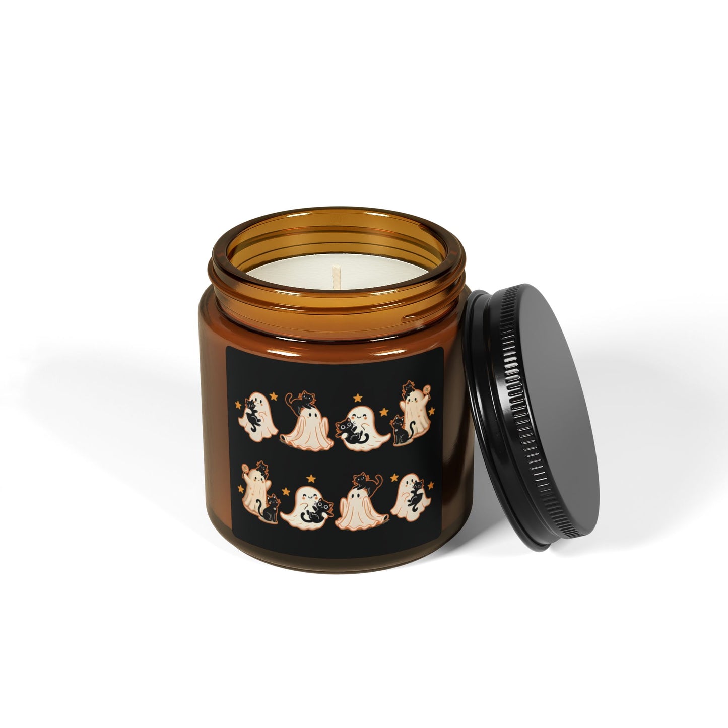 Halloween Themed Scented Soy Candle, Cozy Autumn Decor, Gift for Halloween Party, Seasonal Aromatherapy, Spooky Home Fragrance