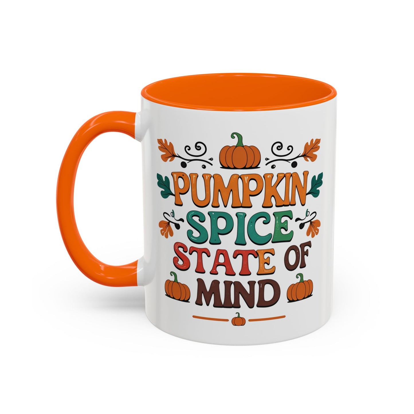 Pumpkin Spice State of Mind Coffee Mug | Cozy Fall Accent Cup for Coffee Lovers