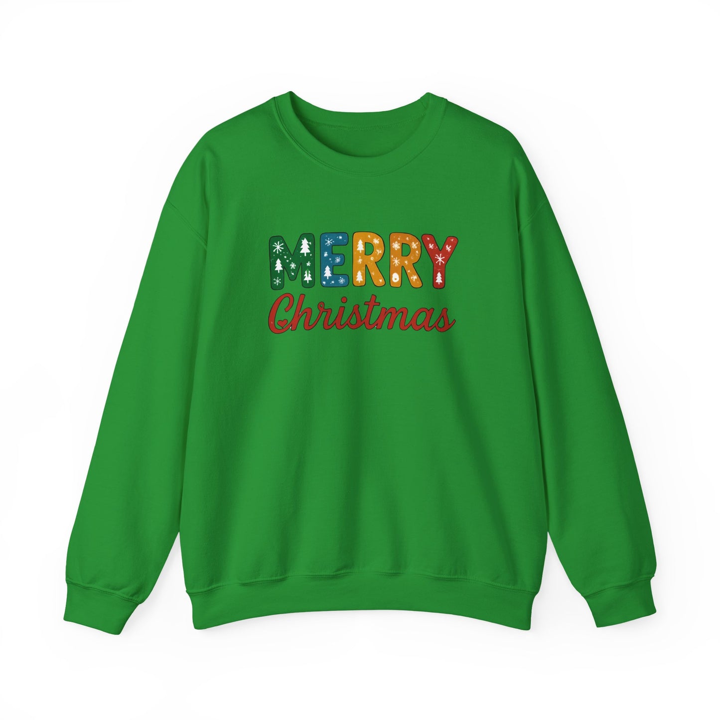 Merry Christmas Sweatshirt – Unisex Heavy Blend Crewneck | Double-Sided Print Festive Holiday Gift