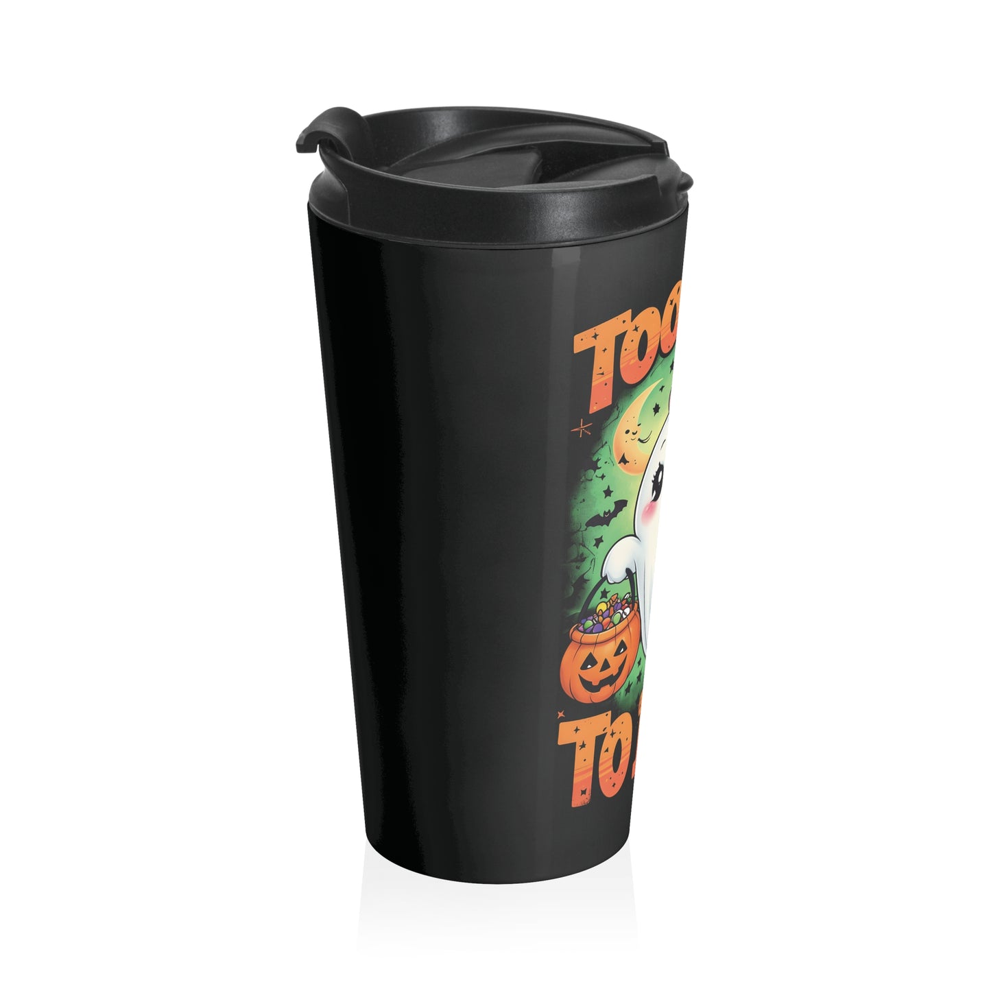 Too Cute to Boo! Halloween Travel Tumbler 15oz | Adorable Fall Gift for Coffee Lovers