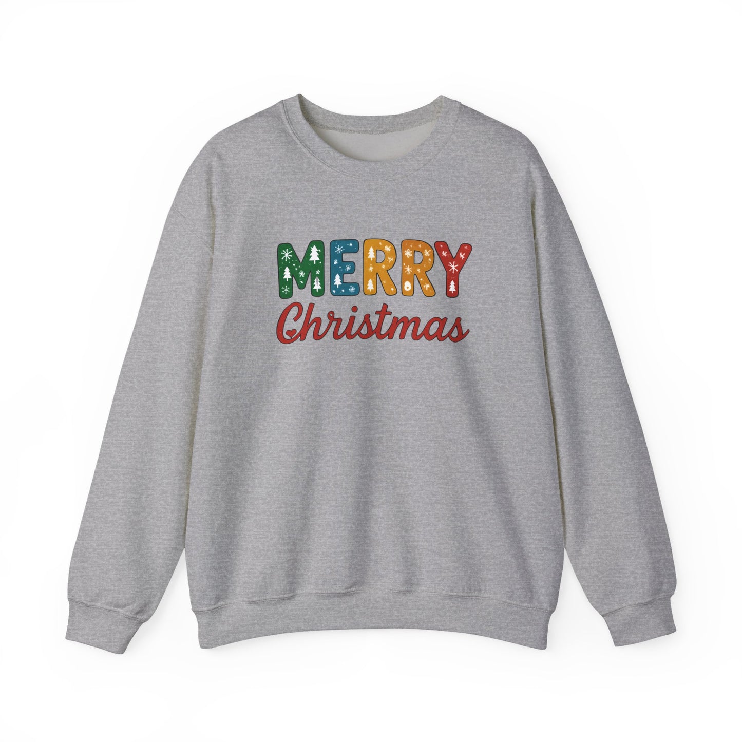 Merry Christmas Sweatshirt – Unisex Heavy Blend Crewneck | Double-Sided Print Festive Holiday Gift