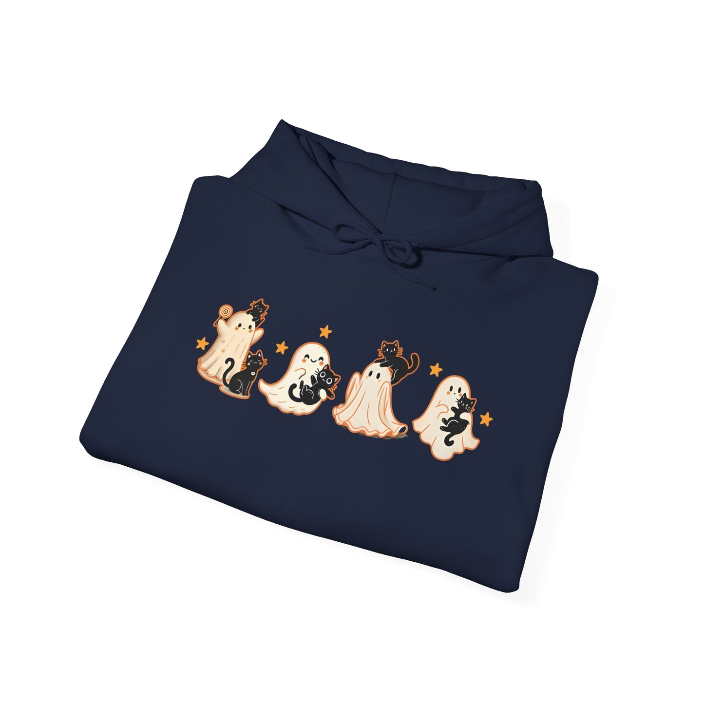 Cute Ghosts Halloween Sweatshirt, Cozy Halloween Apparel, Unisex Hoodie, Fall Fashion, Spooky Season Gift, Halloween Costume Alternative