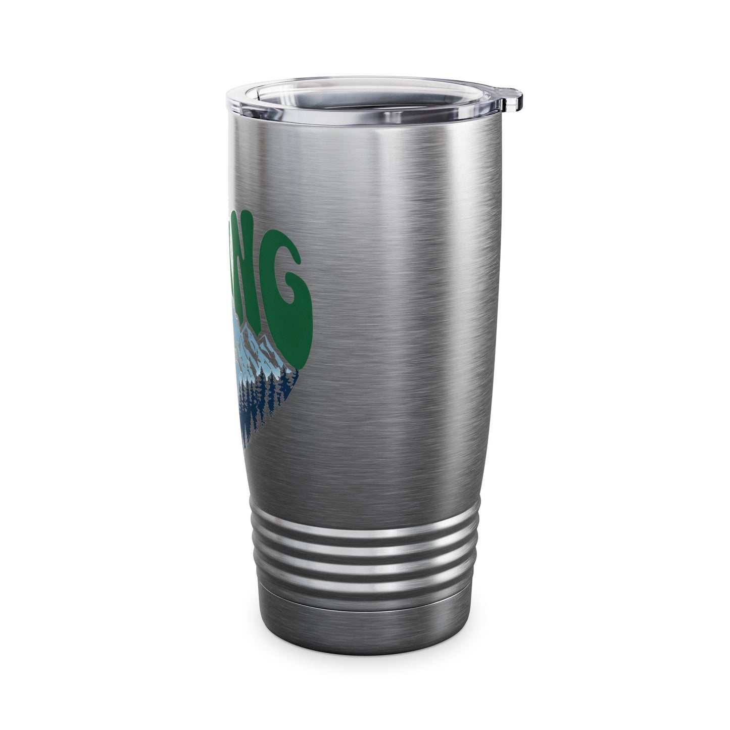 Hiking Tumbler, Adventure Mug, 20oz Outdoor Drinkware, Travel Cup for Campers, Gift for Nature Lovers, Mountains Design