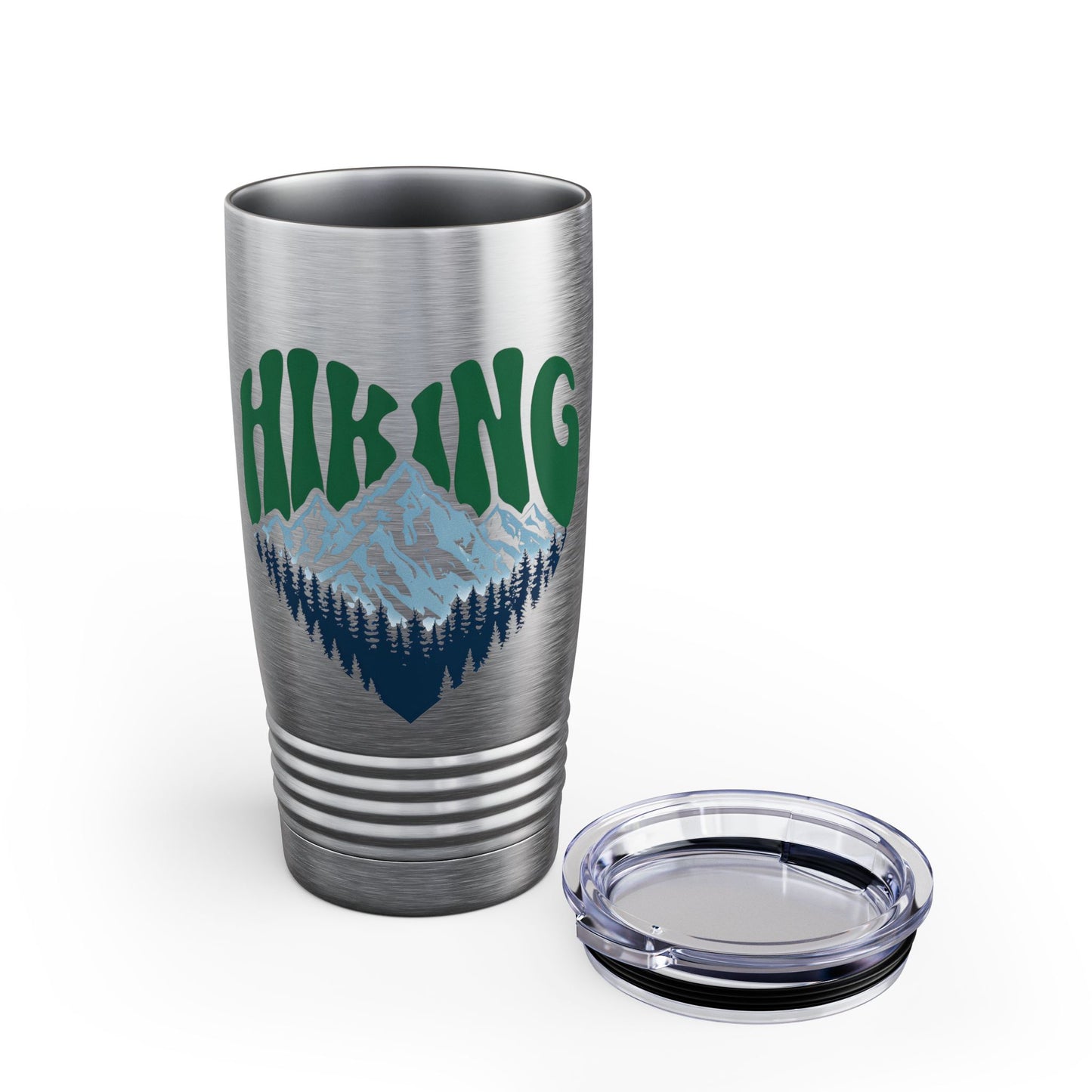 Hiking Tumbler, Adventure Mug, 20oz Outdoor Drinkware, Travel Cup for Campers, Gift for Nature Lovers, Mountains Design