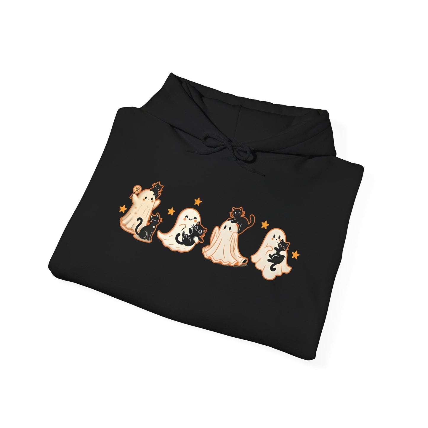 Cute Ghosts Halloween Sweatshirt, Cozy Halloween Apparel, Unisex Hoodie, Fall Fashion, Spooky Season Gift, Halloween Costume Alternative
