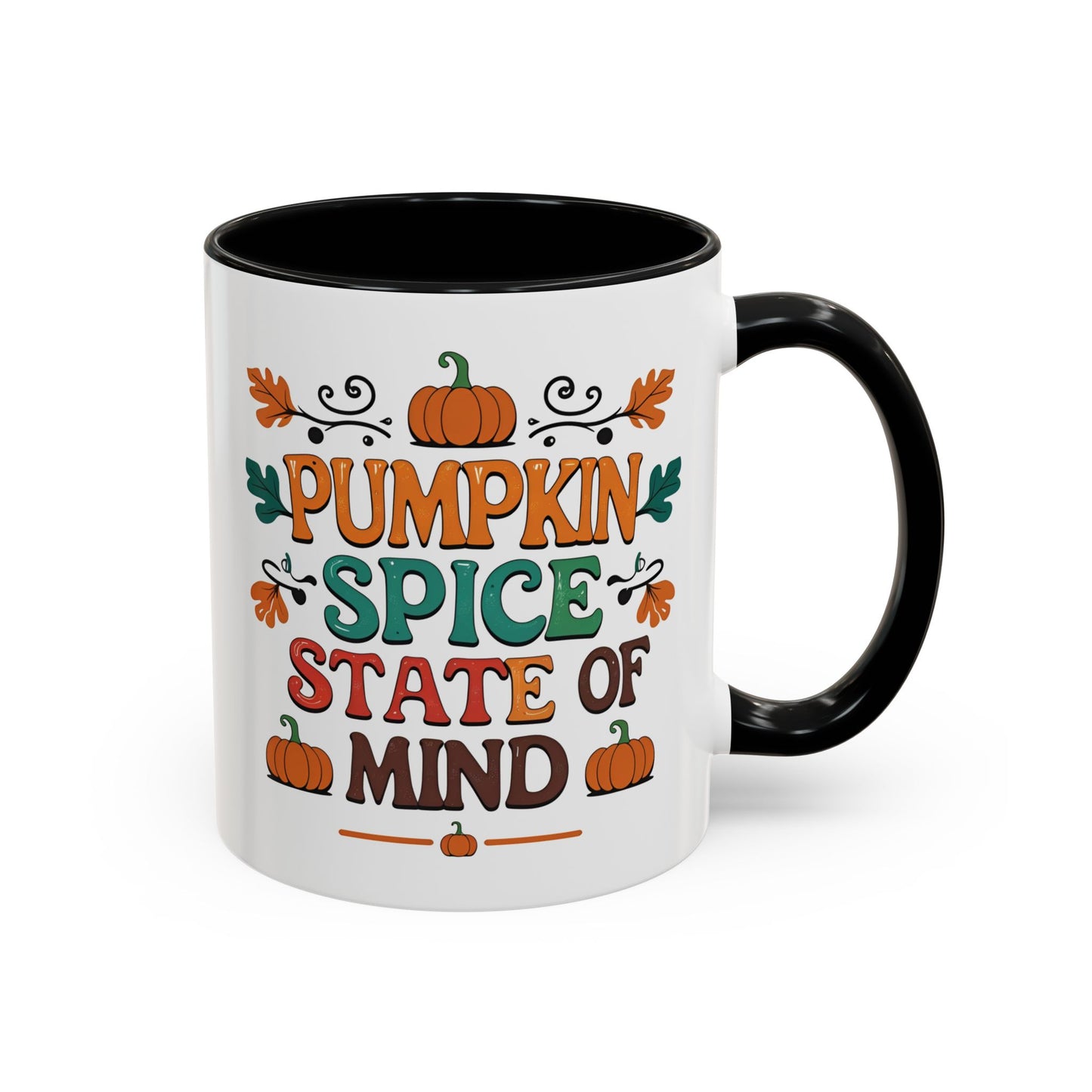 Pumpkin Spice State of Mind Coffee Mug | Cozy Fall Accent Cup for Coffee Lovers
