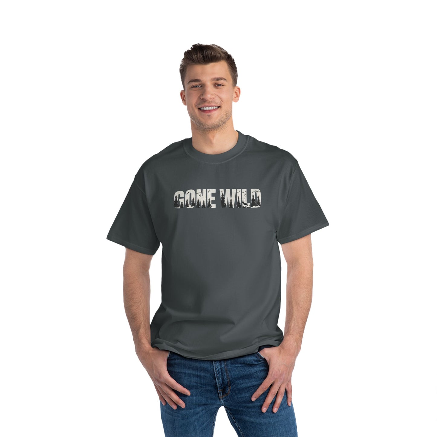 Gone Wild - Short-Sleeve Adult T-Shirt - Fun Graphic Tee for Outdoor Adventures & Nature lovers