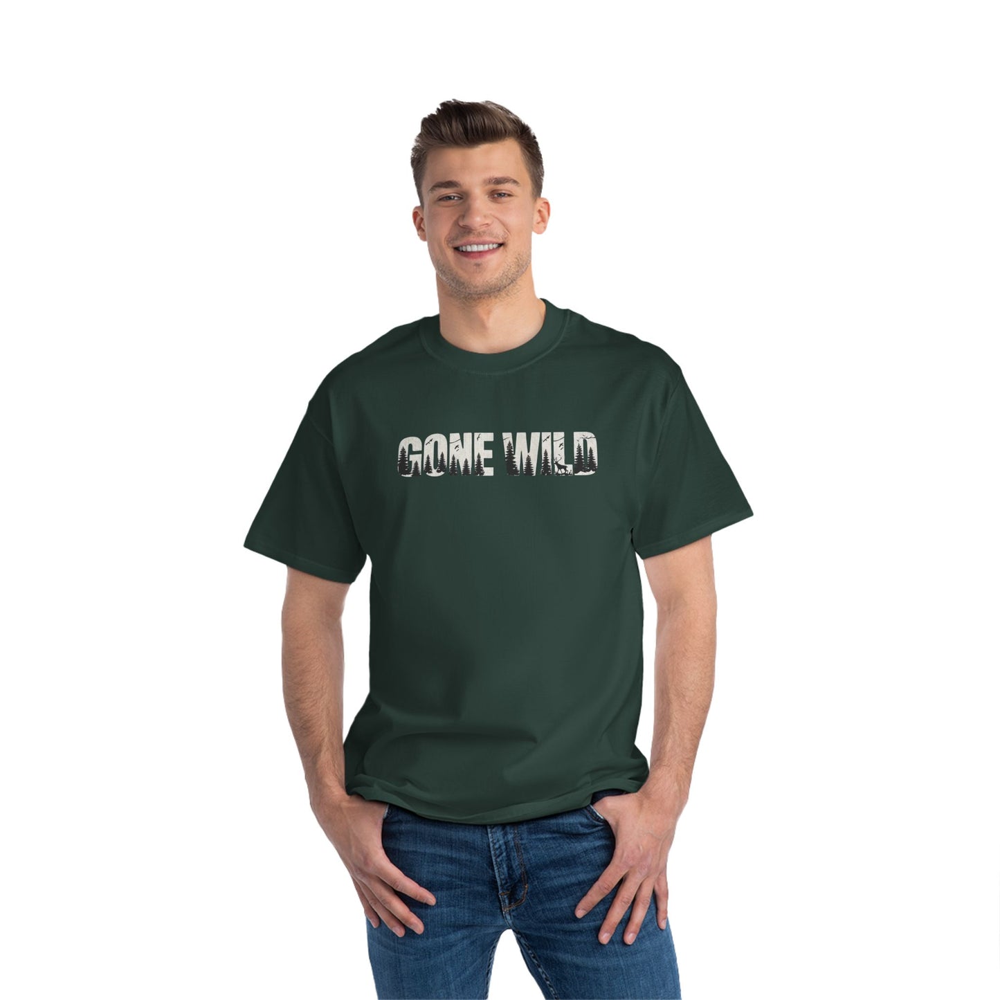 Gone Wild - Short-Sleeve Adult T-Shirt - Fun Graphic Tee for Outdoor Adventures & Nature lovers