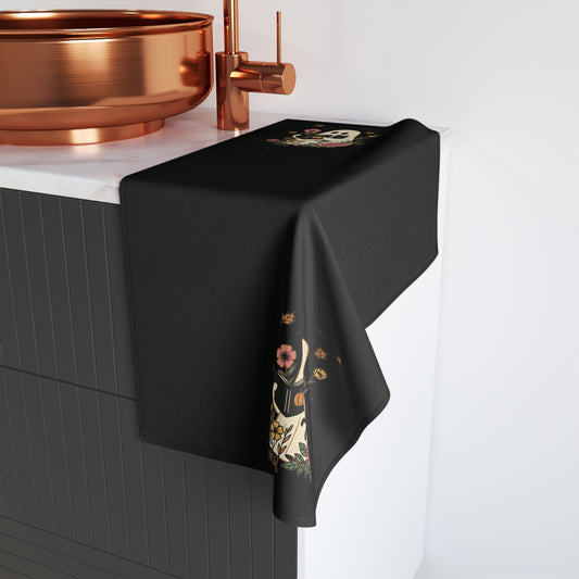 Halloween Ghost Hand Towel | Cute Kitchen Decor | Spooky Home Accents | Gift for Halloween Lovers | Seasonal Bathroom Towels