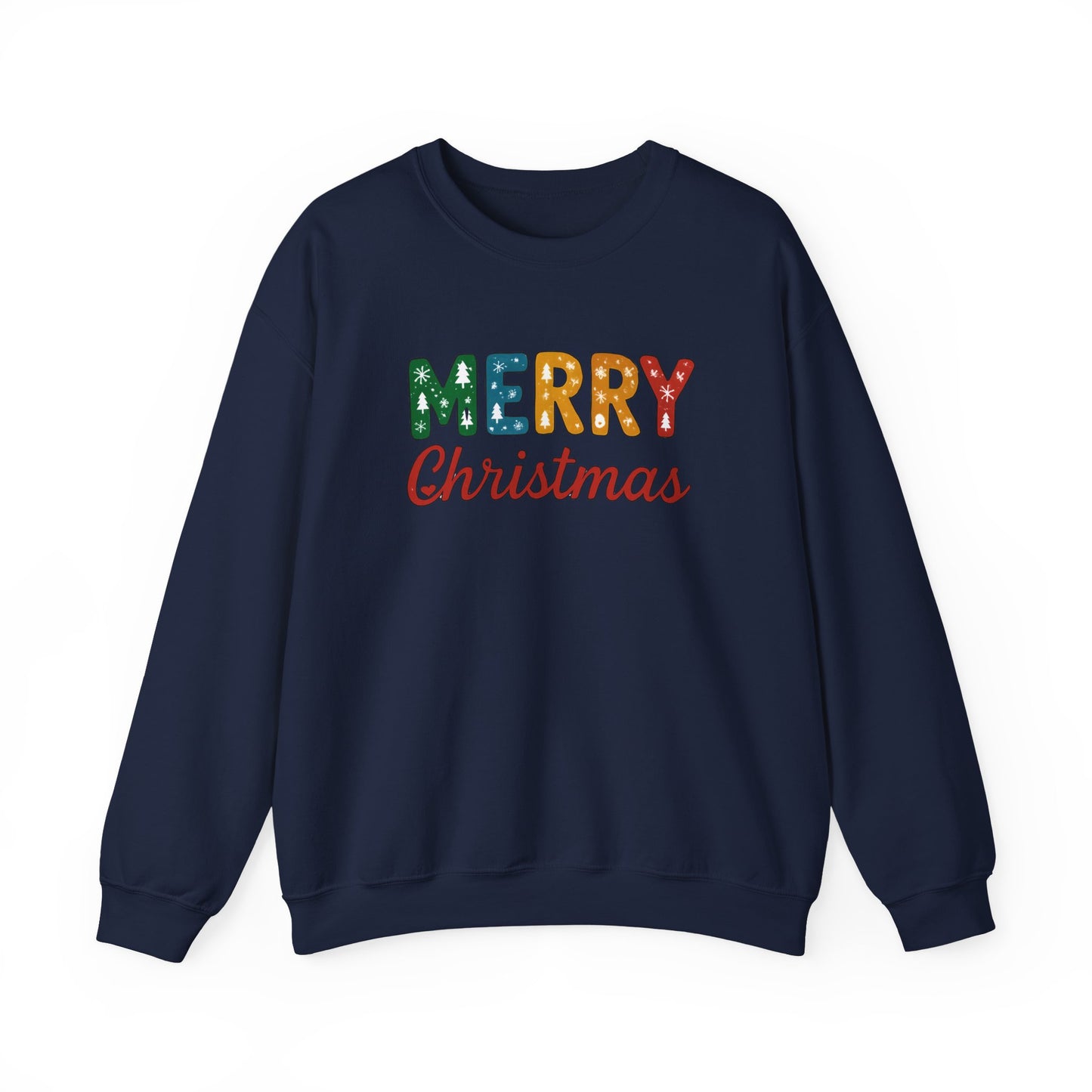Merry Christmas Sweatshirt – Unisex Heavy Blend Crewneck | Double-Sided Print Festive Holiday Gift
