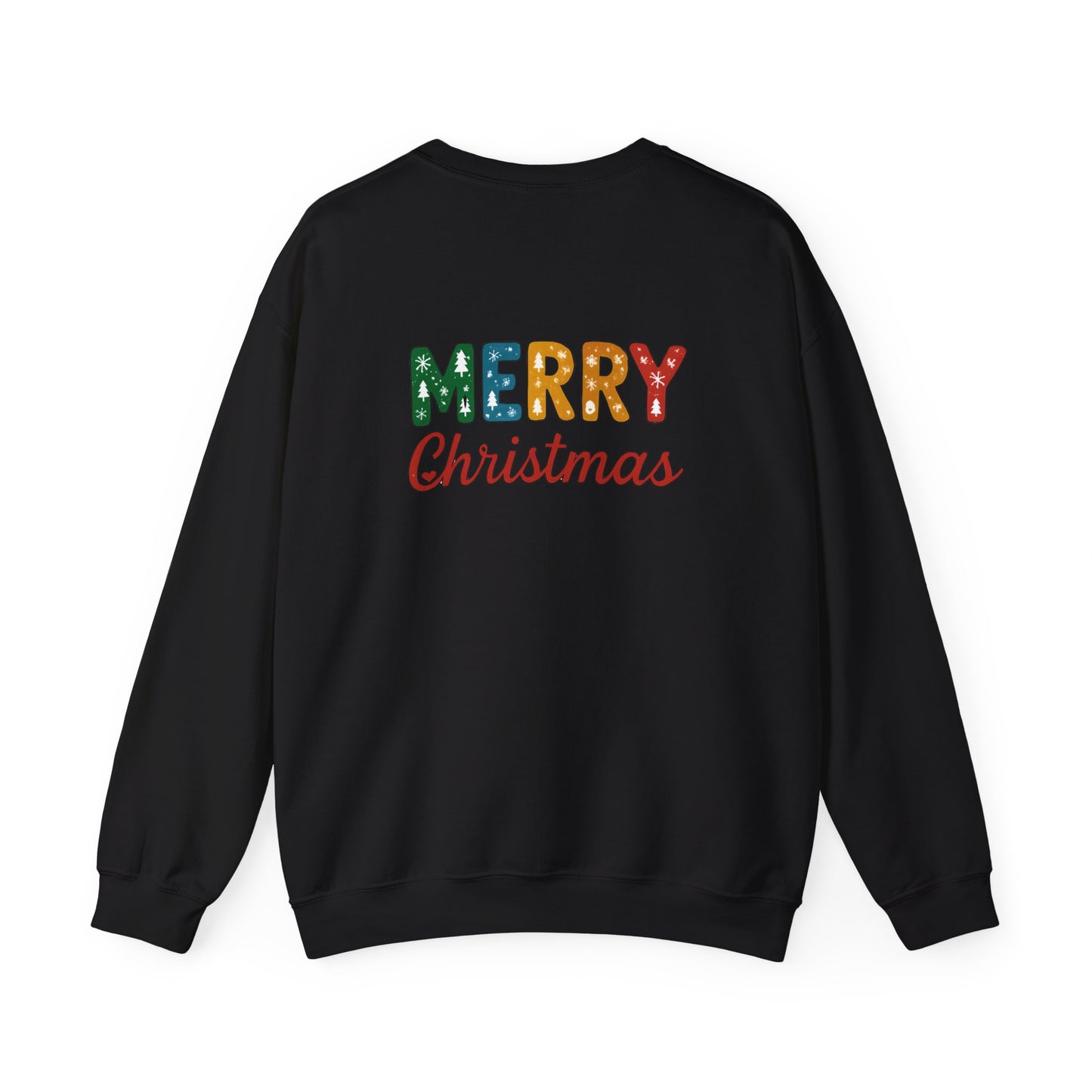 Merry Christmas Sweatshirt – Unisex Heavy Blend Crewneck | Double-Sided Print Festive Holiday Gift