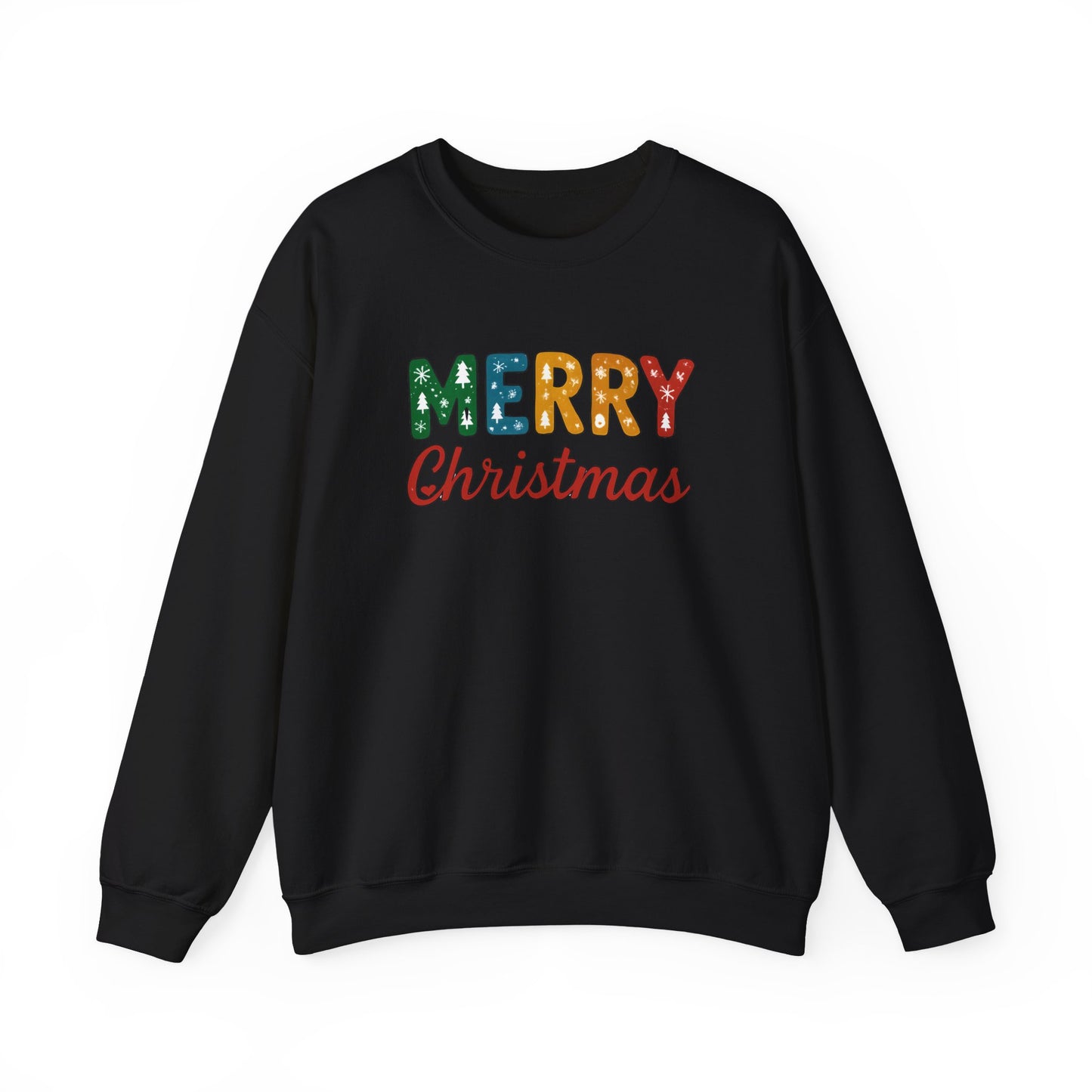 Merry Christmas Sweatshirt – Unisex Heavy Blend Crewneck | Double-Sided Print Festive Holiday Gift
