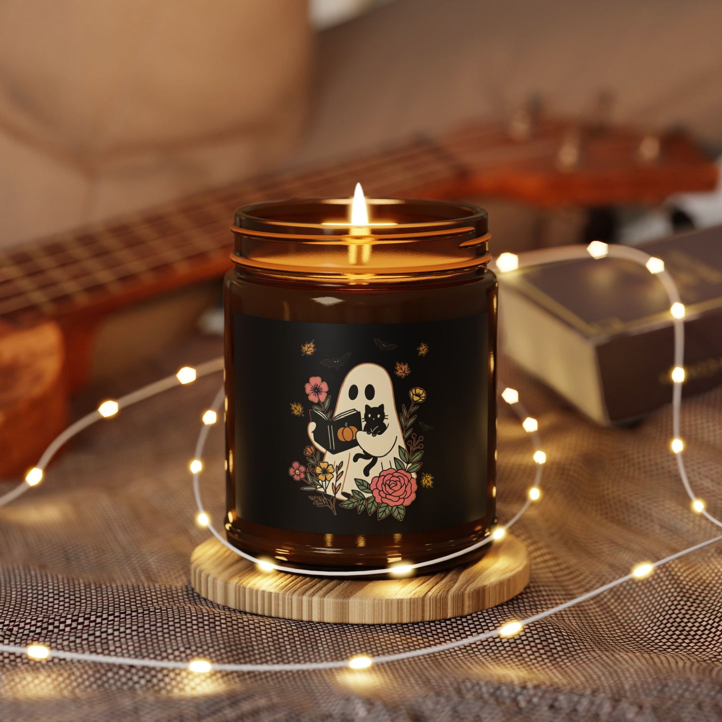 Scented Soy Candle, Fall Decor, Cozy Gift, Home Fragrance, Seasonal Halloween Candle