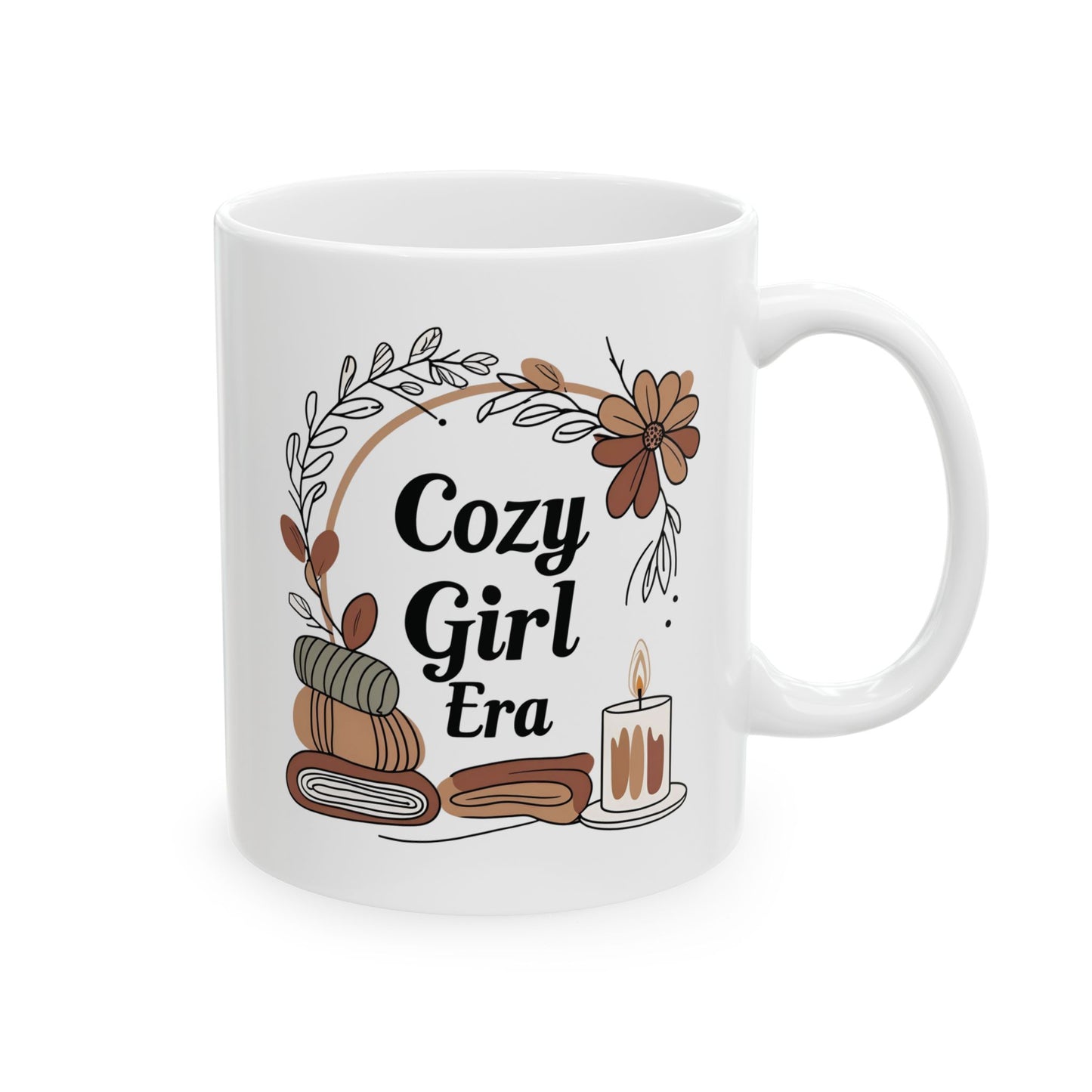 Cozy Girl Era Coffee Mug Ideal for Fall Gift and Home Decor for Housewarming as Birthday gift and Relaxation