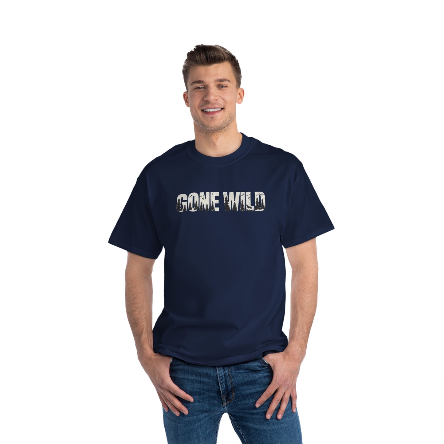 Gone Wild - Short-Sleeve Adult T-Shirt - Fun Graphic Tee for Outdoor Adventures & Nature lovers