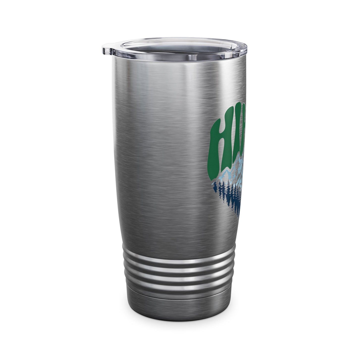 Hiking Tumbler, Adventure Mug, 20oz Outdoor Drinkware, Travel Cup for Campers, Gift for Nature Lovers, Mountains Design