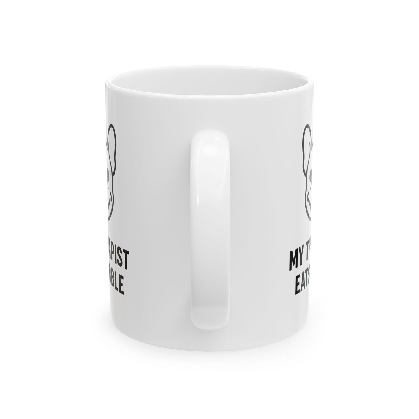 My Therapist Eats Kibble Mug – Funny Bulldog Dog Lover Gift