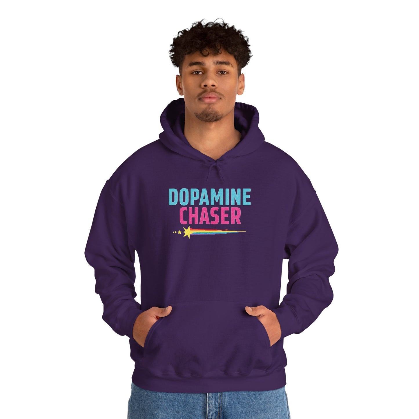 Dopamine Chaser Hoodie – Colorful Motivational Hoodie for Joy Seekers & Creators