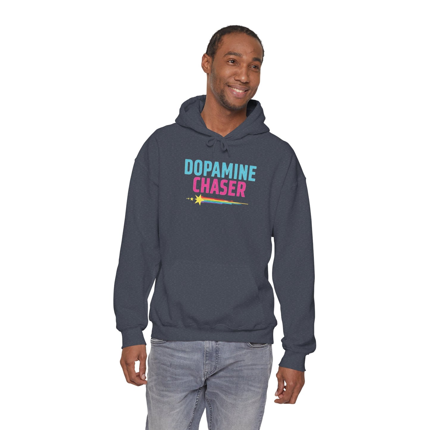 Dopamine Chaser Hoodie – Colorful Motivational Hoodie for Joy Seekers & Creators