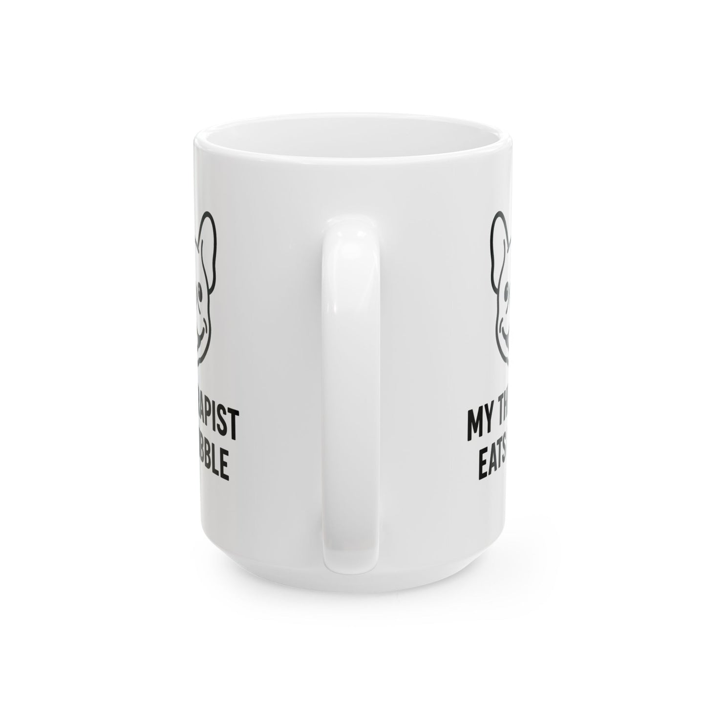 My Therapist Eats Kibble Mug – Funny Bulldog Dog Lover Gift