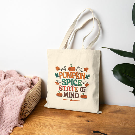 Pumpkin Spice Tote Bag, Eco-Friendly Bag, Fall Harvest Design, Halloween Tote, Gift for Fall Lovers, Cute Tote for [...]