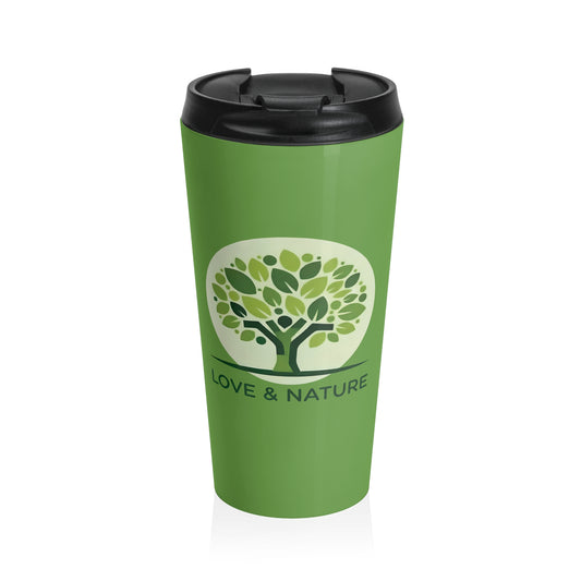 Eco-Friendly Stainless Steel Travel Mug - Love Nature Design, Personalized Coffee Cup, Outdoor Adventure Tumbler, Gift for Nature [...]
