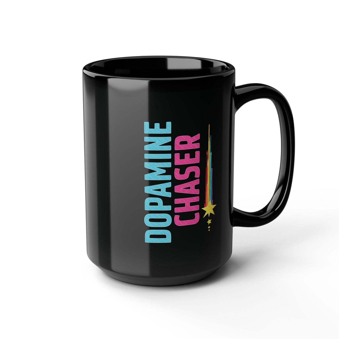 Dopamine Chaser Mug – Colorful Motivational Coffee Cup for Creators & Joy Seekers