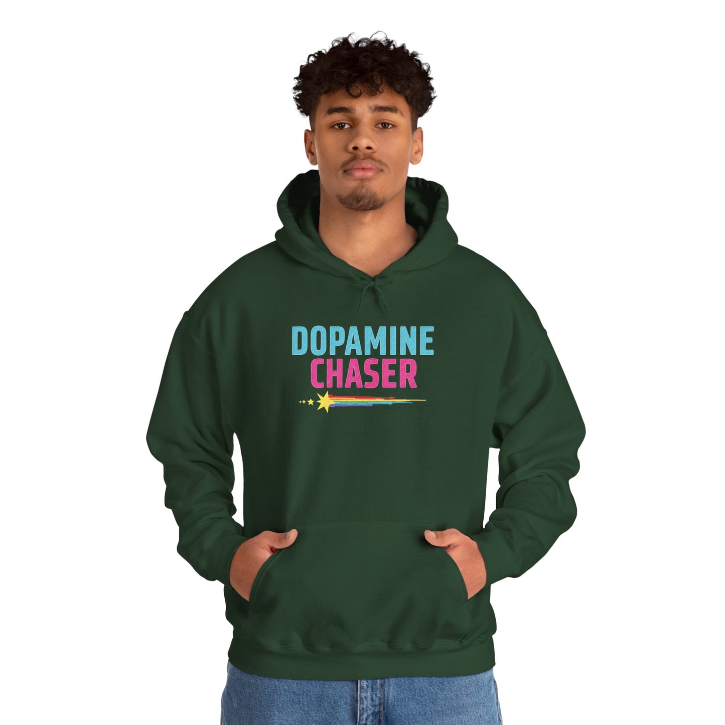Dopamine Chaser Hoodie – Colorful Motivational Hoodie for Joy Seekers & Creators