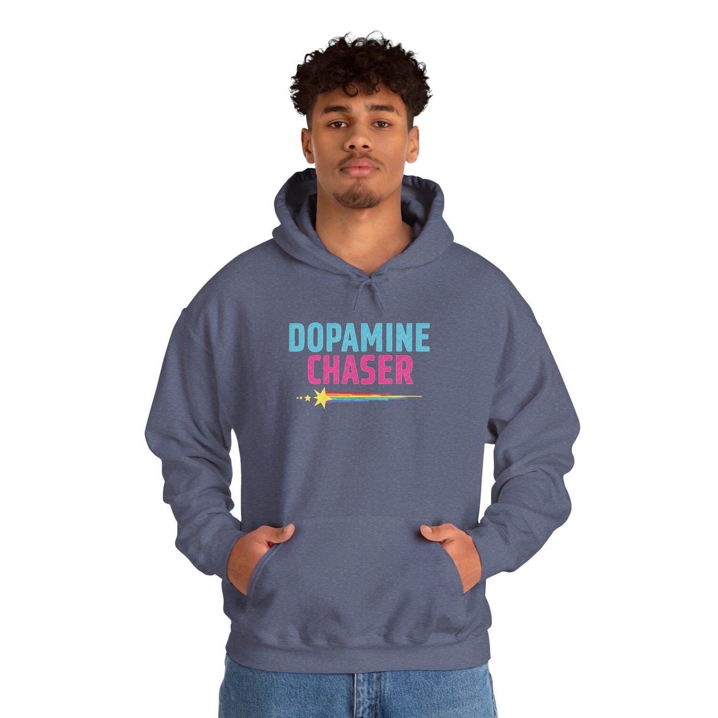 Dopamine Chaser Hoodie – Colorful Motivational Hoodie for Joy Seekers & Creators