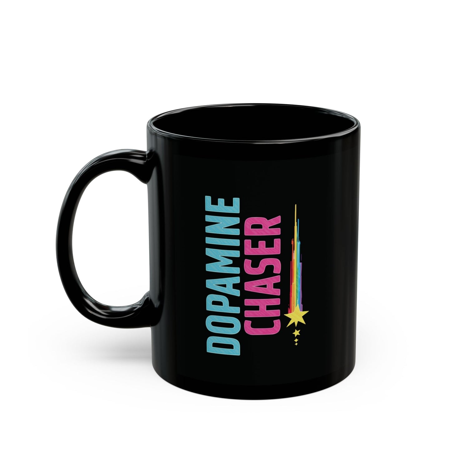 Dopamine Chaser Mug – Colorful Motivational Coffee Cup for Creators & Joy Seekers