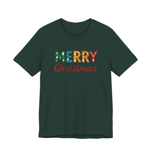 Merry Christmas Adult Tee – Unisex Holiday Shirt - Cozy Christmas Gift under $40