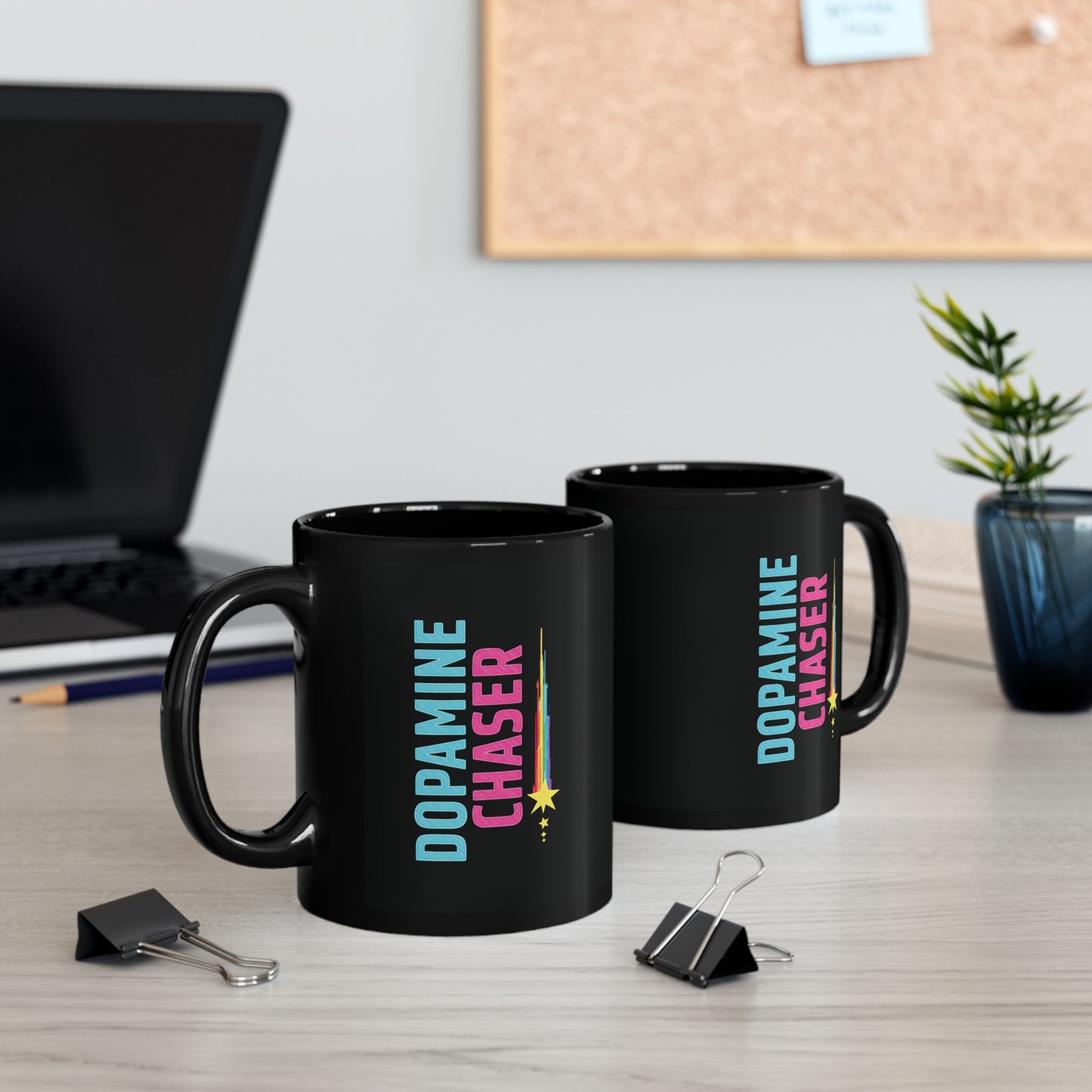 Dopamine Chaser Mug – Colorful Motivational Coffee Cup for Creators & Joy Seekers