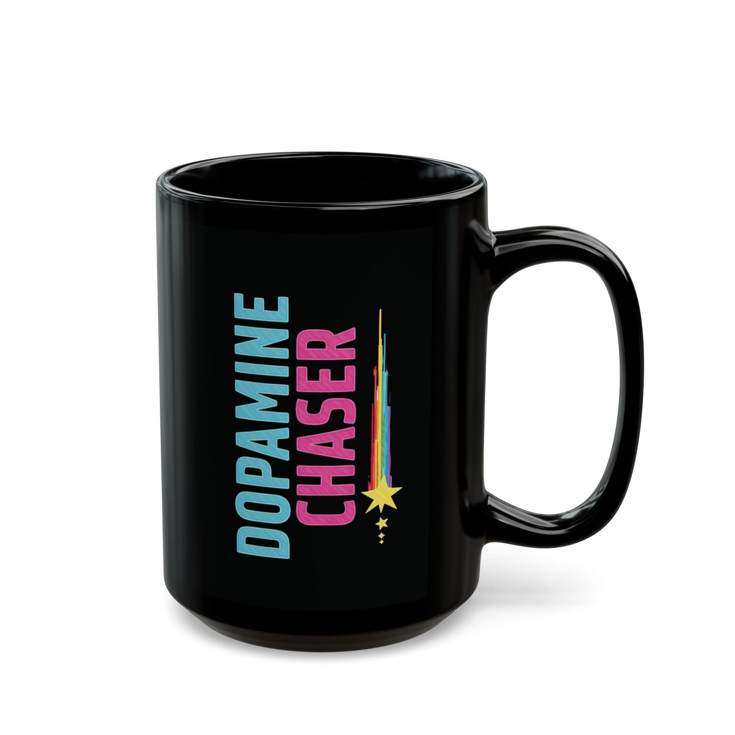 Dopamine Chaser Mug – Colorful Motivational Coffee Cup for Creators & Joy Seekers