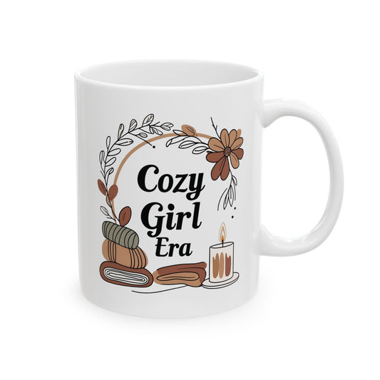 Cozy Girl Era Coffee Mug Ideal for Fall Gift and Home Decor for Housewarming as Birthday gift and Relaxation