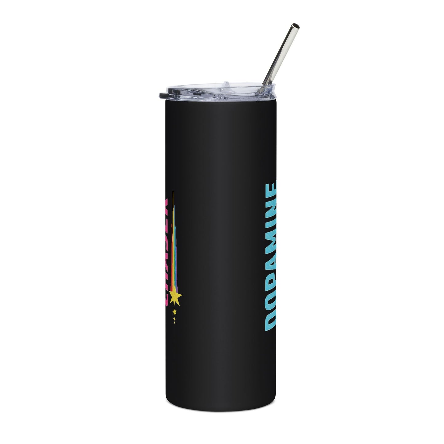 Dopamine Chaser – 20oz Stainless Steel Tumbler with Straw