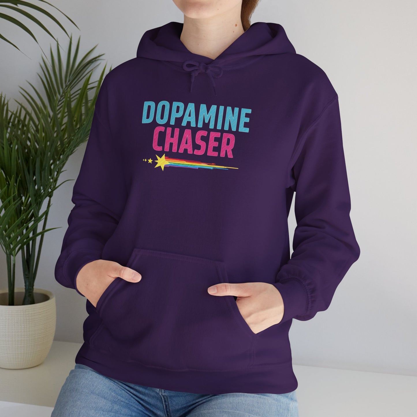 Dopamine Chaser Hoodie – Colorful Motivational Hoodie for Joy Seekers & Creators